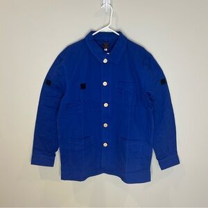 Blue Men's Lightweight Shirt Jacket